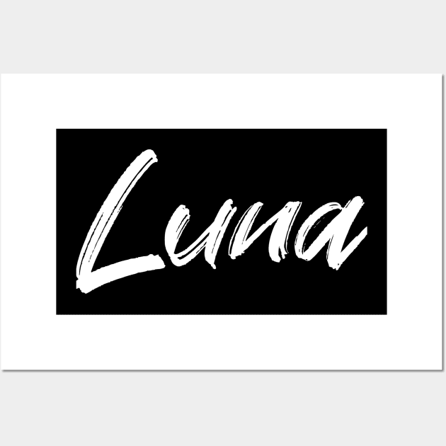 Name Luna Wall Art by CanCreate